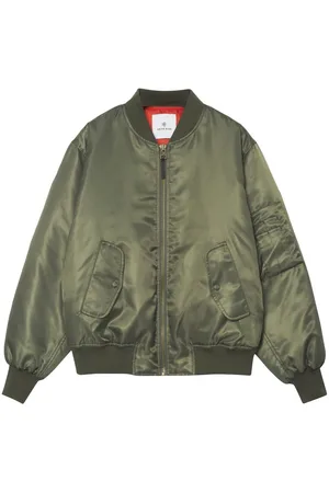 ANINE BING Leon satin bomber jacket