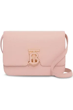 Burberry TB logo-plaque calf leather shoulder bag