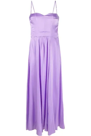 FORTE FORTE A-line silk-blend dress