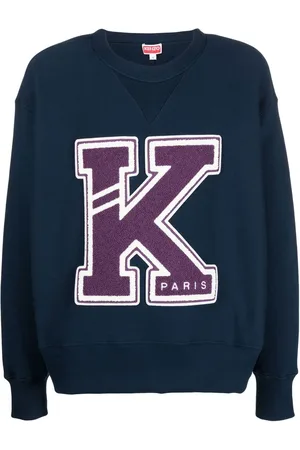 Kenzo Logo-appliqué crew-neck sweatshirt
