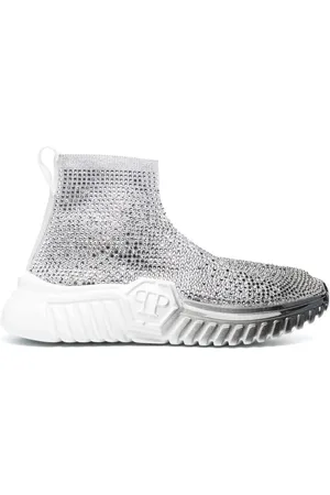 Philipp Plein Strass Runner crystal-embellished sock sneakers
