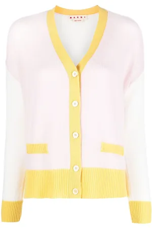 Marni Contrasting-trim knit cardigan
