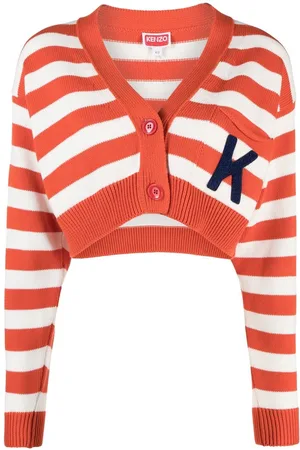 Kenzo Striped cropped cardigan