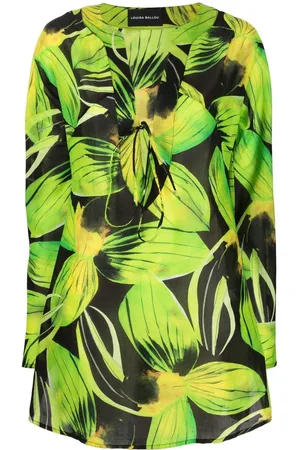 Louisa Ballou Floral-print minidress