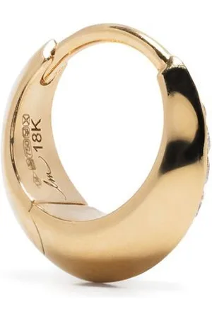 Lizzie Mandler 18kt yellow diamond hoop earring