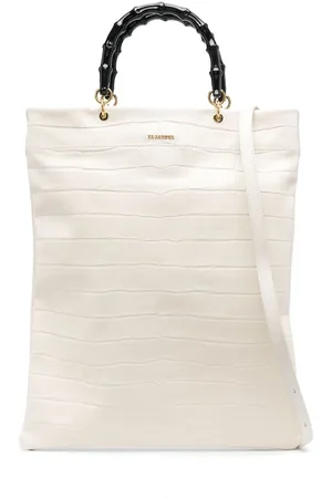 Jil Sander Crocodile-effect leather tote