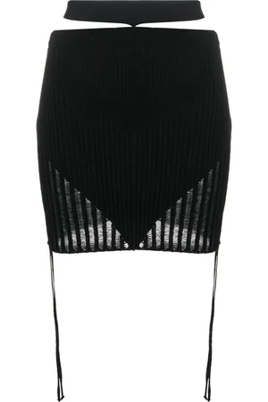 ANDREADAMO Ribbed-knit mini skirt