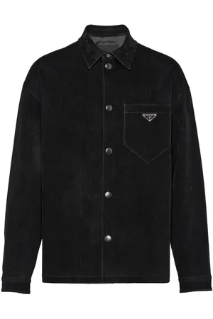 Prada Triangle-logo cotton shirt