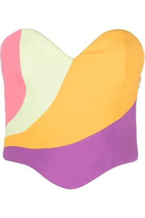 Moschino Colour-block bustier top