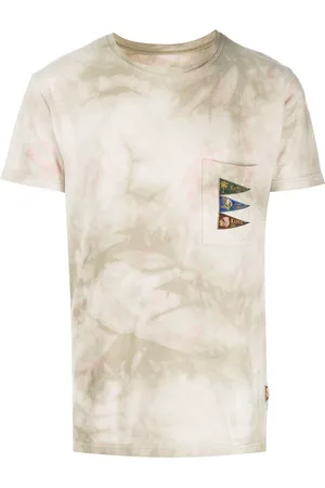 KAPITAL 4 Flags Smoky Ashburry dyed T-shirt