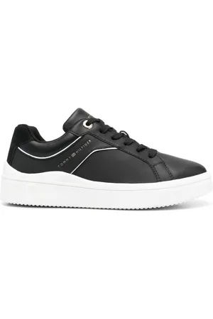 Tommy Hilfiger Leather logo-print sneakers