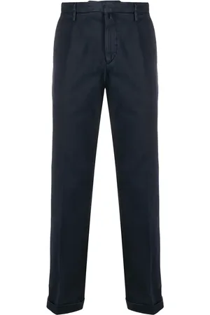 BRIGLIA Pleated straight-leg trousers