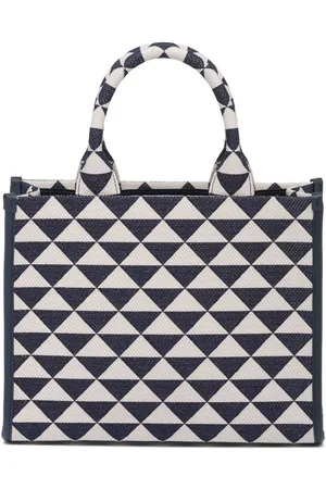 Prada Small Symbole jacquard tote bag