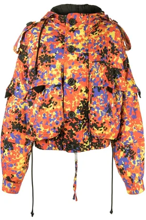 Dsquared2 Abstract print hooded jacket