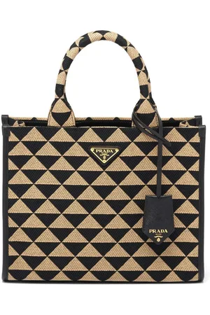 Prada Small Symbole embroidered tote bag