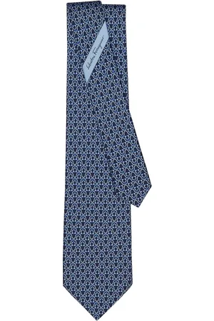 Salvatore Ferragamo Gancini-print silk tie