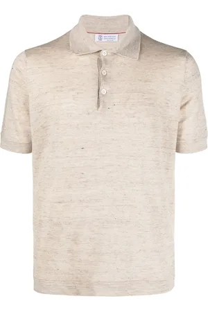 Brunello Cucinelli Short-sleeved knitted polo shirt