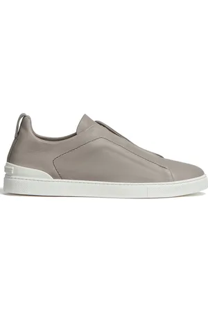 Ermenegildo Zegna SECONDSKIN Triple Stitch leather sneakers