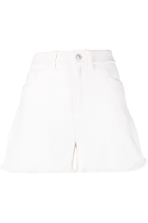 Barrie Fine-knit fringe-detail shorts