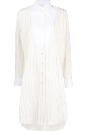 WALES BONNER Striped midi dress