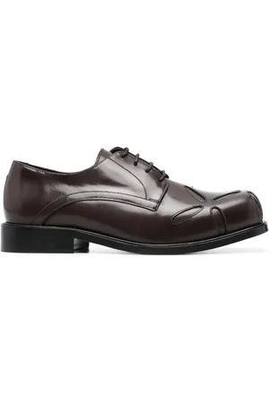 Stefan Cooke Slashed square-toe Derby shoes