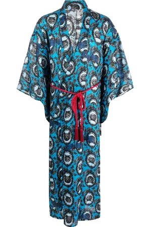 MEDICOM TOY Japonica graphic-print belted gown