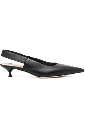 AGL ATTILIO GIUSTI LEOMBRUNI Leather 50mm slingback pumps