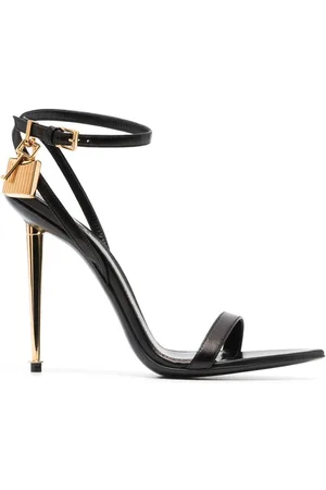 Tom Ford Padlock 105mm leather sandals