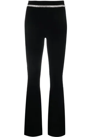 Paco rabanne Crystal-embellished flared trousers