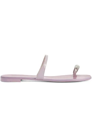 Giuseppe Zanotti Crystal-embellished flat slides