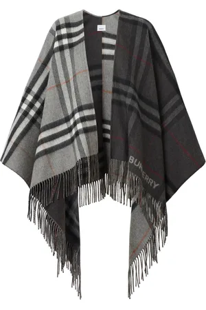 Burberry Contrast check cape