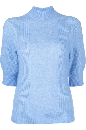 Tommy Hilfiger High-neck cropped-sleeve jumper