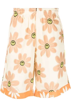 BARROW Floral-print cotton shorts