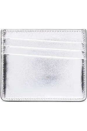 Maison Margiela Four-stitch metallic card holder