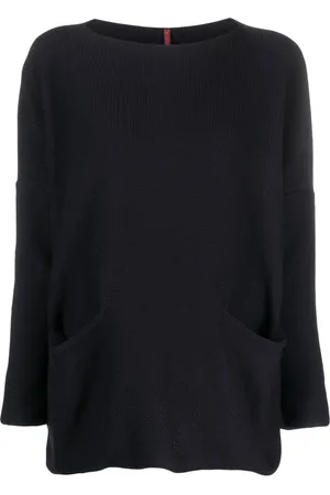 DANIELA GREGIS Open pocket boat neck jumper