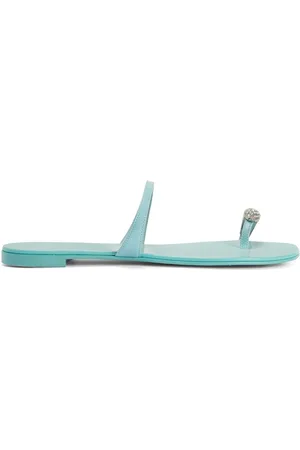 Giuseppe Zanotti Crystal-embellished flat sandals