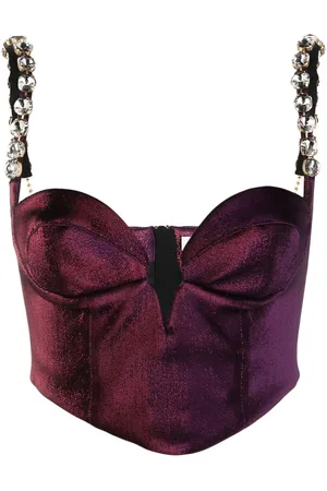 AREA Mussel cup bustier top