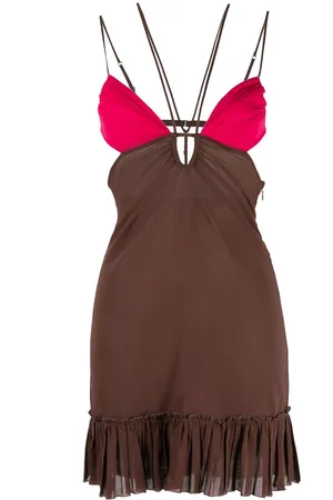 Nensi Dojaka Front keyhole minidress