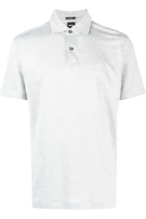 HUGO BOSS Piqué linen polo shirt