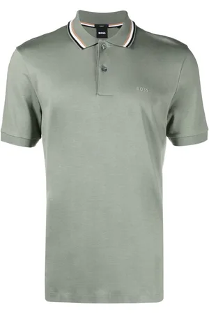 HUGO BOSS Logo-print short-sleeved polo shirt