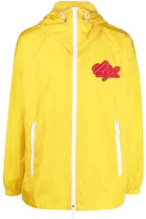 Dsquared2 Chest logo-patch hooded jacket
