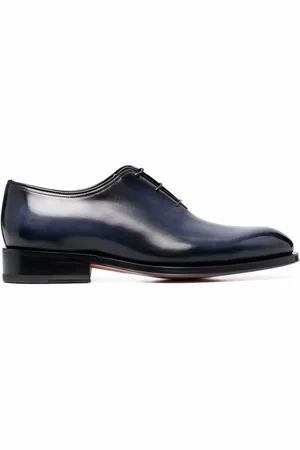 santoni Lace-up leather Derby shoes