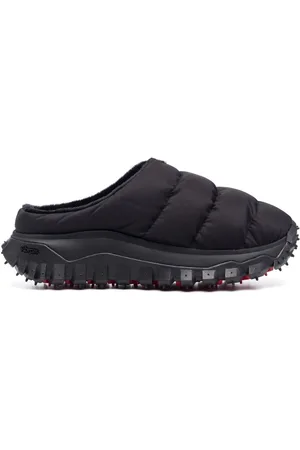 Moncler Faux fur-lined quilted sliders