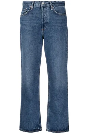 AGOLDE Organic-cotton cropped jeans