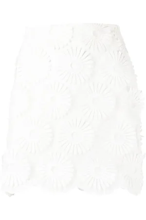 Elie saab Floral-embroidered miniskirt