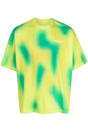 BONSAI Logo-print abstract pattern T-shirt