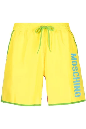 Moschino Colour-block logo-print swim shorts