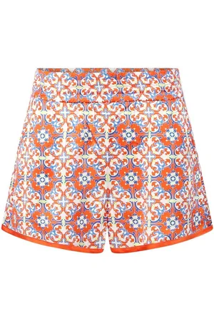 RTA Martim tile-motif shorts