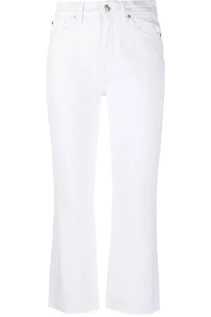 7 for all Mankind Mid-rise cropped trousers
