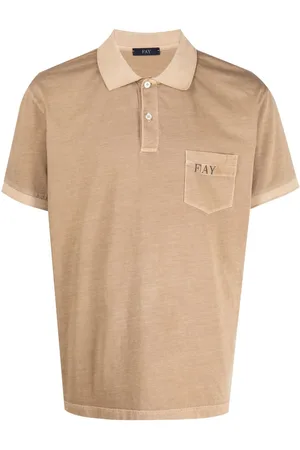 FAY Patch pocket cotton polo shirt